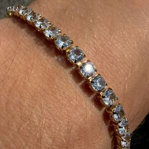 Gold Plated Tennis Bracelet